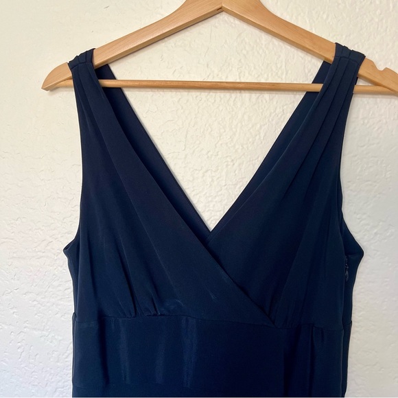 J. Crew Midnight Blue Sophia Silk Dress, Size 10 - Picture 3 of 8